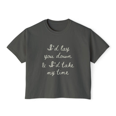 Wallen If You Were Mine Comfort Colors Boxy Cropped Tee - Sunlit Funlit Country Music Tees